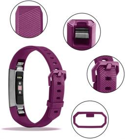 img 2 attached to ZEROFIRE Soft Replacement Sport Bands Compatible with Fitbit Alta HR/ Ace, Small Large - Classic Accessories for Fitbit Alta HR/ Alta