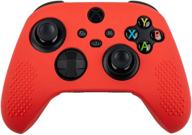 red soft silicone protector cover skins, anti-slip protective case for microsoft xbox series s/x gamepad controller - enhanced seo logo