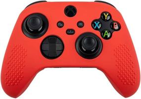 img 4 attached to Red Soft Silicone Protector Cover Skins, Anti-Slip Protective Case for Microsoft Xbox Series S/X Gamepad Controller - Enhanced SEO