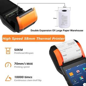 img 3 attached to 🖨️ Enhanced 58mm Thermal Printer with Android 5.45" Touch Screen - 4G, Bluetooth, Wi-Fi, and Loyverse iREAP Support for Retail Sales Print