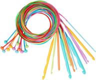 🧶 комплект тунисских крючков длиной 47 дюймов с кабелем - 12 размеров сша e до o (3.5-12 мм) - идеально подходит для детских одеял и многое другое логотип
