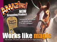 🐅 epona tiger's tounge horse groomer scrubber – ultimate massage and grooming solution for your equine companion logo