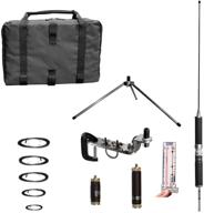 portable super antenna mp1dxmax with low profile tripod: covers 80m-10m hf and 2m vhf with go bags for amateur ham radio use logo