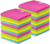🧽 scrubit 24 pack microfiber cleaning cloth - lint free & streak free towels for house, cars, kitchen and screens - highly absorbent & soft wash cloths (12 x 16) logo