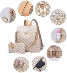 img 2 attached to 🎒 Модный противоугонный рюкзак для женщин в стиле рюкзака - сумки и кошельки