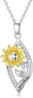 shusukue sunflower necklace sterling sunshine logo