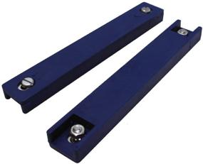 img 1 attached to 🧲 Набор из 2 резиновых магнитных держателей номерных знаков, окрашенных в синий цвет, в комплекте с винтами