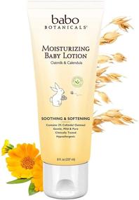 img 4 attached to Babo Botanicals Moisturizing Lotion - Plant-Based Face & Body Cream for Sensitive or Dry Skin - Colloidal Oatmeal, Organic Calendula & Shea Butter - 8 fl. oz.