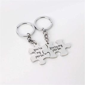 img 3 attached to Person Puzzle Keychain Jewelry Valentines