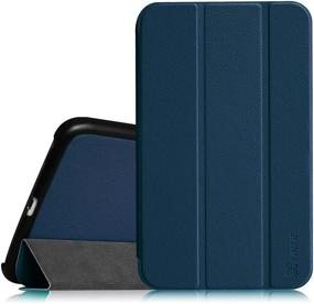 img 4 attached to 📱 Fintie Slim Shell Case for Samsung Galaxy Tab 4 8.0 (8-Inch) - Ultra Lightweight Protective Cover with Auto Sleep/Wake, Navy