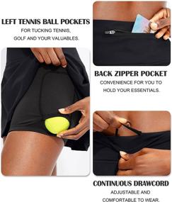 img 1 attached to 🎾 Women's Soothfeel High Waisted Tennis Skirt with Pockets - Athletic Golf Skorts for Workout and Running