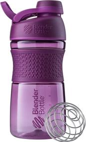 img 4 attached to 🍇 SportMixer Twist Cap Plum Blender Bottle - 20-Ounce Tritan Grip Shaker Bottle