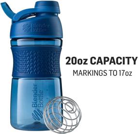 img 3 attached to 🍇 SportMixer Twist Cap Plum Blender Bottle - 20-Ounce Tritan Grip Shaker Bottle