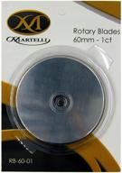 🔪 martelli ergo 2000 rotary cutter replacement blade 60mm - pack of 3 - ec025 logo