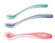 🥄 nuby 4-pack hot safe feeding spoons: ensuring safe and hassle-free feeding logo