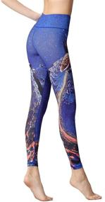 img 4 attached to 🏋️ Tanst Sky Womens High Waisted Yoga Pants: Tummy Control Leggings for Effective Workout & Running