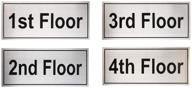 🔢 high-quality aluminum self-adhesive floor number signs logo