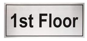 img 1 attached to 🔢 High-Quality Aluminum Self-Adhesive Floor Number Signs