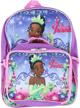 princess girls tiana backpack detachable logo