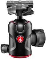 📷 manfrotto compact ball head 496: fluid camera tripod head for precise framing and stabilization, ideal photography equipment logo