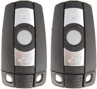 🔑 scitoo 2pcs kr55wk491 key fob keyless entry remote: compatible with x5 x6 z4, ideal for 1 3 5 6 7 accessories logo