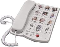📞 mbvbn hfyt-01 big buttons large numbers + picture care phone, emergency memory dialer - 40db corded landline phone for elderly & kids logo