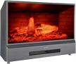 gmhome electric fireplace standing crackling logo