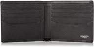 genuine leather minimalist wallet with rfid blocking logo