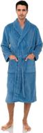 pacific fleece collar bathrobe by towelselections logo