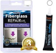 🔧 fiberglass repairezy (white) - convenient repair kit in a tube for quick fixes - ultimate solution for cracks, chips, holes in fiberglass and acrylic showers, baths, hot tub, canoes, jet ski, boats - ultra strong results logo