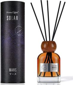 img 4 attached to Mars HomeLights Reed Diffuser: Cedarwood & Oud Aromatherapy Scented Oil Set (150ml/5.12 fl.oz) - Enhance Your Home with Fragrance