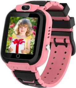 img 4 attached to 🎁 HAPPINNO Kids Video Player & Recorder (Black/Pink/Blue), Smart Watch for Girls Boys with Music MP3 Player, 7 Games, Camera, Stopwatch, Timer, 3-10 Years, Birthday & Festival Gift