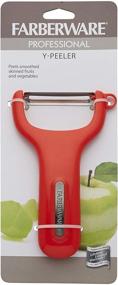 img 1 attached to 🧡 Efficient Farberware Professional Soft Peeler for Effortless Y Vegetable Peeling - Vibrant Orange Design