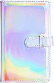 img 4 attached to Sunmns PU Leather Photo Album for Fujifilm Instax Mini 11 9 8 90 8+ 26 7s Instant Camera Film, Polaroid Snap Zip Z2300 PIC-300 Film (Bright Silvery)