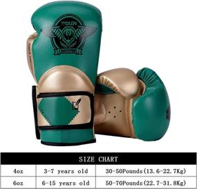 img 3 attached to HUINING Kids Boxing Gloves: Cartoon Sparring Mitts for Ages 3-12 – Premium PU Leather Protective Training Gloves for Junior Punchers