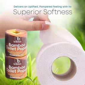 img 1 attached to 🌳 BrillaBoo Pure Bamboo Toilet Paper: 100% Biodegradable, Hypoallergenic, and Eco-Friendly - Tree-Free, FSC Certified - 2 Ply, 300 Sheets, 24 Rolls