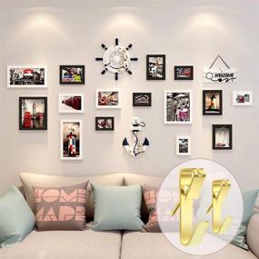 img 2 attached to Premium 80 Pcs Heavy Duty Picture Hangers: Perfect Photo Frame Hooks for Easy Drywall Picture Hanging. Ideal Office Home Gallery Wall Supplies!