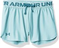 шорты under armour heather metallic для девочек для активного образа жизни логотип