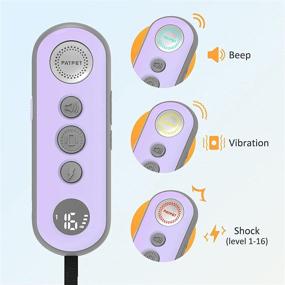 img 3 attached to 🐶 Rechargeable Waterproof Dog Training Collar - PATPET, Suitable for Medium to Large Dogs (8-110 lbs), includes 2 Packs