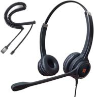 🎧 ipd iph-255 optimo-x duo ear noise canceling corded headset for call center, office, and landline phones with u10p bottom cable (rj9 jack) - compatible with polycom vvx, avaya, nortel, mitel, and other ip phones logo