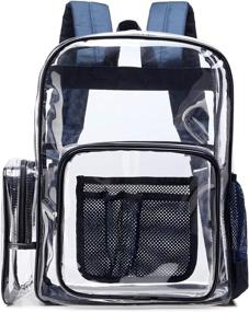 img 4 attached to 🎒 Packism Reinforced Transparent Security Backpack: Uncompromising Protection for your Belongings