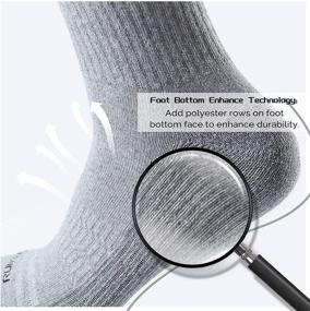 img 2 attached to 🧦 RSZ Cotton Moisture Wicking Control Performance Athletics Cushioned Crew Socks for Men