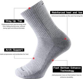 img 3 attached to 🧦 RSZ Cotton Moisture Wicking Control Performance Athletics Cushioned Crew Socks for Men