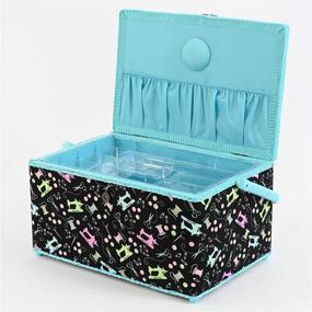 img 1 attached to 🧵 Dritz Aqua Sewing Notions Basket
