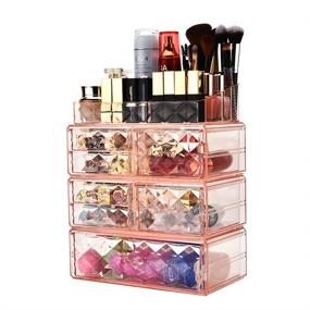 img 3 attached to Acrylic Makeup Organizer with 7 Drawers - Cosmetic Storage and Jewelry Display Box