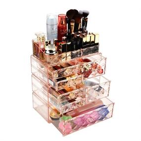 img 2 attached to Acrylic Makeup Organizer with 7 Drawers - Cosmetic Storage and Jewelry Display Box