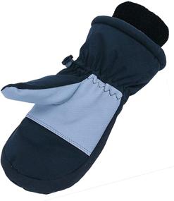 img 3 attached to XTACER Snowboard Weather Mittens for Kids - Boys' Cold Weather Accessories