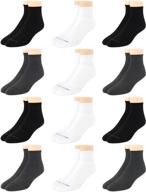 🧦 van heusen men's socks: 12-pack performance cushioned above ankle athletic quarter mini-crew socks логотип