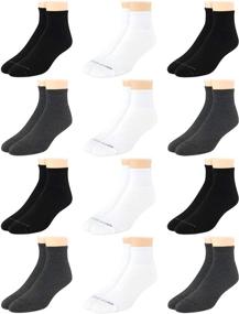 img 4 attached to 🧦 Van Heusen Men's Socks: 12-Pack Performance Cushioned Above Ankle Athletic Quarter Mini-Crew Socks