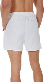 img 2 attached to 🩳 Comfortable SILKWORLD Men's Running Stretch Quick Dry Shorts: Pack of 2,3 with Convenient Zipper Pockets